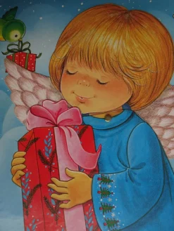 alte 3D bewegliche Adventskalender Moldow Gemo Dänemark - Engel -