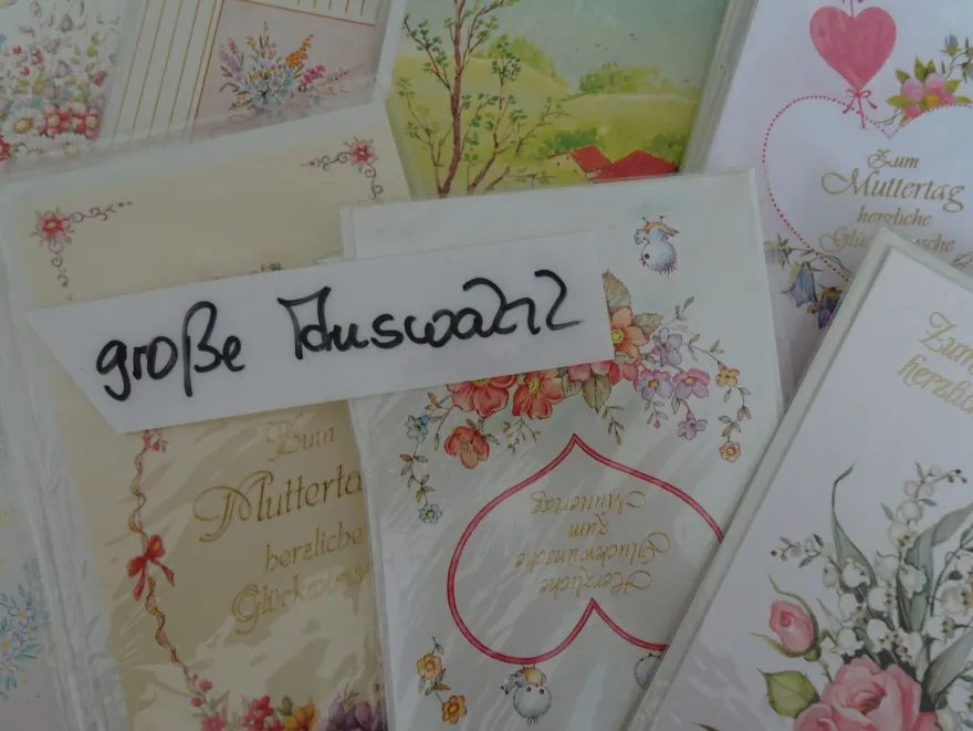 alte edle Grußkarten Zum Muttertag Herlitz verlag Strukturkarton ua West Germany