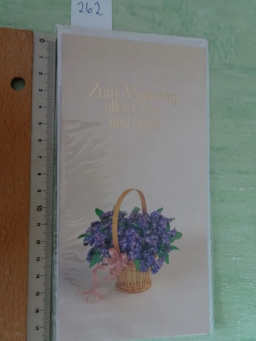 alte edle Grußkarten Zum Muttertag Herlitz verlag Strukturkarton ua West Germany