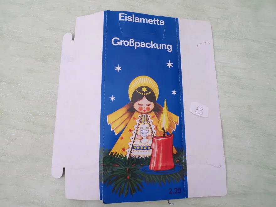 altes Eislametta Western Germany Brillant Edelweiß ua Postamt Engel ua
