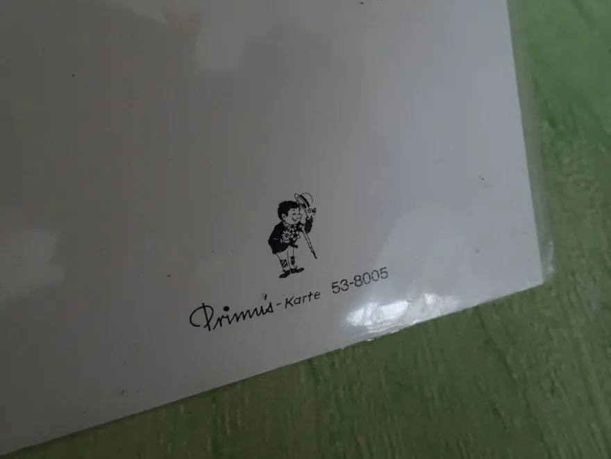 alte tierische Grußkarten Zum Namenstag Humor Primus Schwein Krokodil Katze