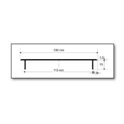 Aluminium Lüftungsgitter Weiss RAL9010 130mm Stegblech Luftblech Lüftung Heizung