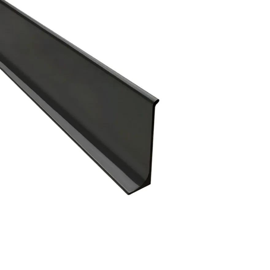 Alu Sockelleiste Fußbodenleisten silber schwarz matt poliert 200cm 60mm