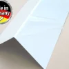 Aluwinkelblech Zargenschoner Alu Blechwinkel Kantblech 75 x 75mm weiss RAL 9010