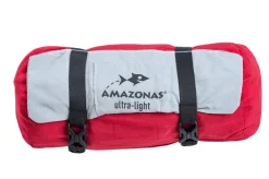 Amazonas Silk Traveller XXL Reisehängematte silber rot Hängematte