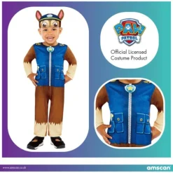 Amscan Offizielles Chase-Babykostüm von Paw Patrol braun-blau
