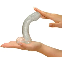 Analdildo Buttcock Transparent Dildo Biegsam 17 cm