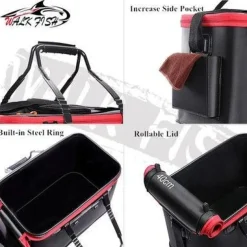 Angeln Tasche Falten Eimer EVA Angeln Eimer Tragbare