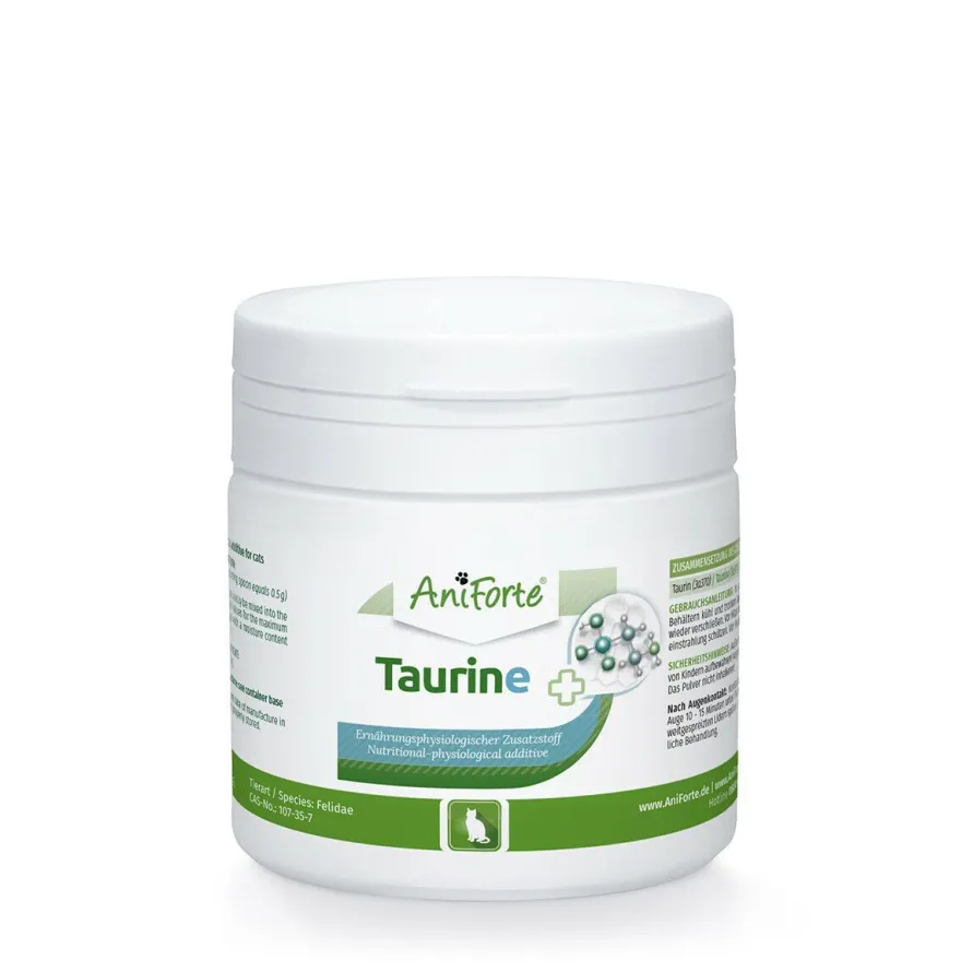 AniForte 100% Taurin 100g für Katzen - Aminosäure Stoffwechsel Immunsystem