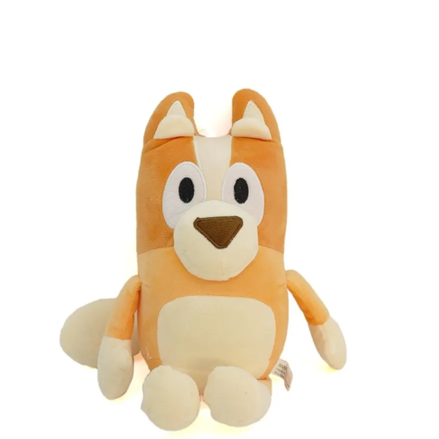 Anime Bluey Plüsch Puppe Bingo Bandit Chilli Lucky Hund Stofftier Spielzeug 25cm