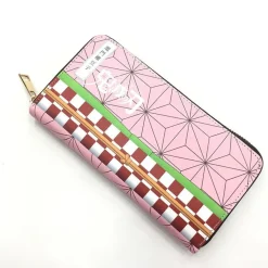 Anime Demon Slayer lange Ledertasche tragbare Geldbörsen Student Wallet#02
