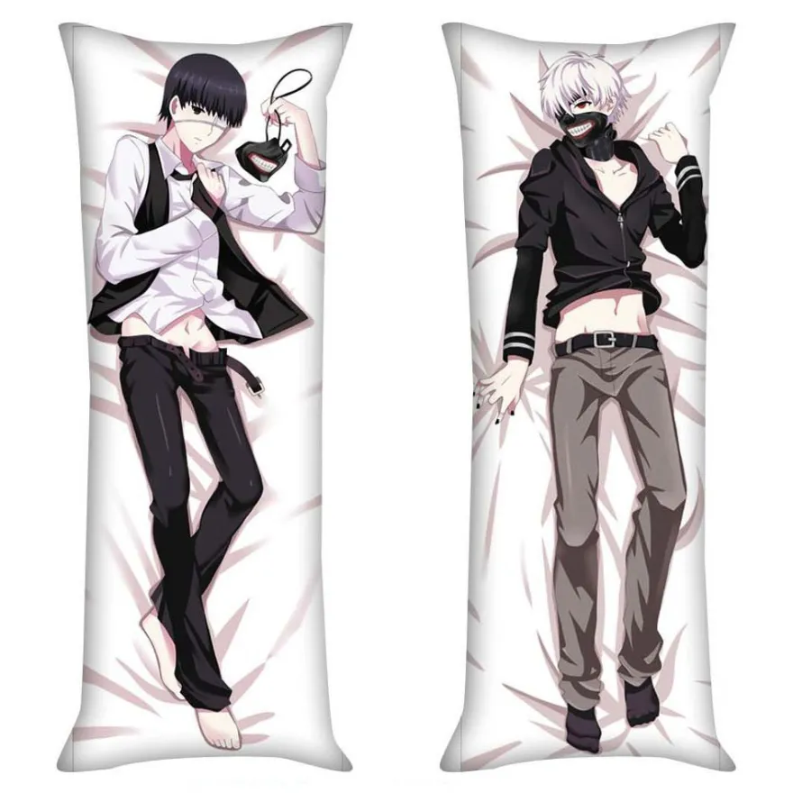 Anime Tokyo Ghoul Kaneki Ken Merch Kissen Cover Throw Kissenbezug Doppelseitig Puppe