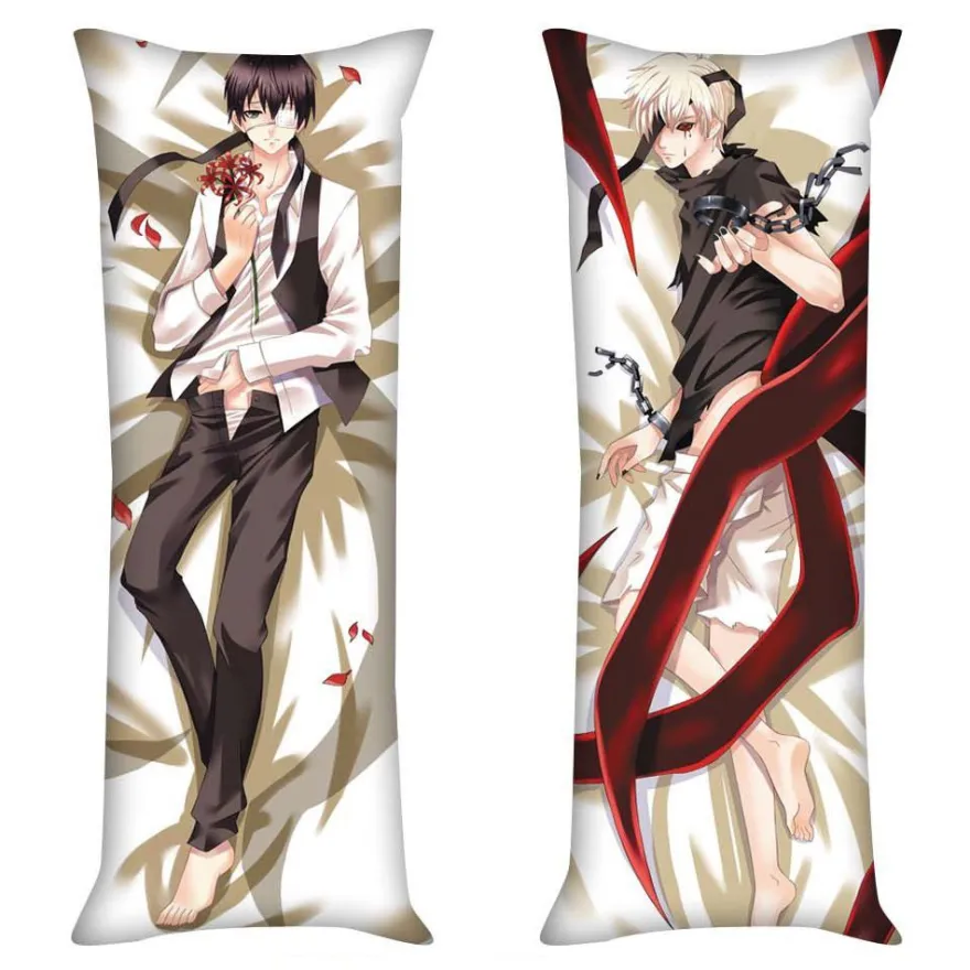 Anime Tokyo Ghoul Kaneki Ken Merch Kissen Cover Throw Kissenbezug Doppelseitig Puppe