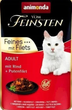 Animonda Vom Feinsten Nassfutter für Katzen mit Rind und Pute, 30 x 85 g