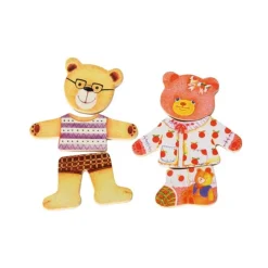 Ankleidepuzzle Berta und Willi bunt