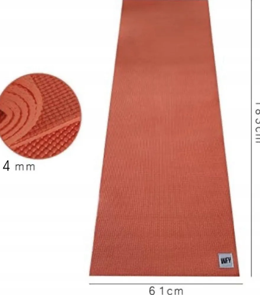 ANTI-SLIP YOGA Pilates Übungsmatte 183 x 61 x 0,4 CM