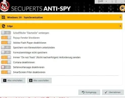 Anti-Spy f�r Windows 10 - SecuPerts - Daten und Privatsph�re sch�tzen - Downloa