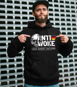 Anti Woke Kapuzenpullover Anti Gendern Hoodie Cancel Culture Konservative | M1