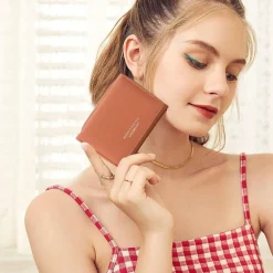 ANYWN Geldbörse Damen klein, elegantes Portemonnaie mit großer Kapazität und