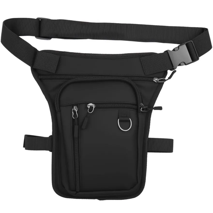 Apomoons Schwarz Beintasche Motorrad, wasserdichte Oberschenkeltasche