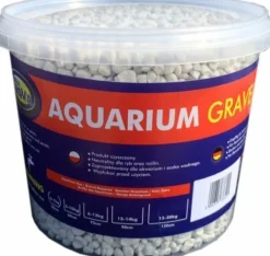 Aqua Nova farbiger Bodengrund in weiß 5kg - 4-8mm Aquariumkies für Aquarien