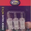 Aqua Nova Rückschlagventil 3er Pack für 4/6er Schläuche Aquarium Zubehör