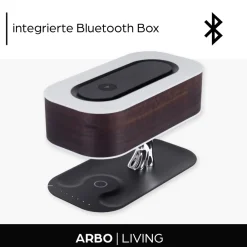 Arbo-Living LED Nachttischlampe - Moderne Lampe für Schlafzimmer & Wohnzimmer Dark