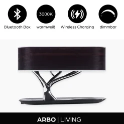 Arbo-Living LED Nachttischlampe - Moderne Lampe für Schlafzimmer & Wohnzimmer Dark