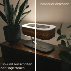 Arbo-Living LED Nachttischlampe - Moderne Lampe für Schlafzimmer & Wohnzimmer Dark