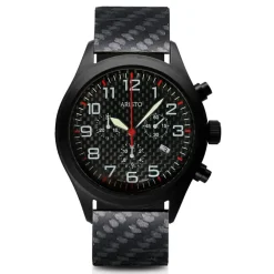 ARISTO 0H15TR Herren Armbanduhr Carbon Chrono 44mm Ronda-Werk