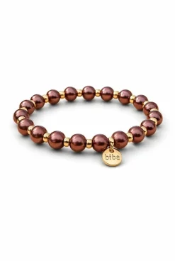 Armband elastisch Braun-Bronze Goldfarben in 3 Größen Trend Sommer Biba
