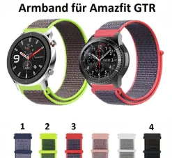 Armband für Xiaomi Mi Watch Nylon Klett anschmiegend Ersatzband MiWatch TOP