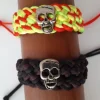2 Armbänder mit Totenkopf, Modeschmuck Armband Totenköpfe Geschenke Schmuck Geschenk