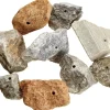 artdee® Speckstein Amulettsteine 10er Set | mit Loch für Schmuck & DIY