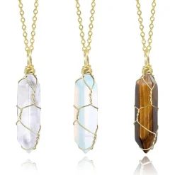 ASH'S CHOICE 21 Stücke Heilkristall Set mit Anhänger Halsketten für Damen und