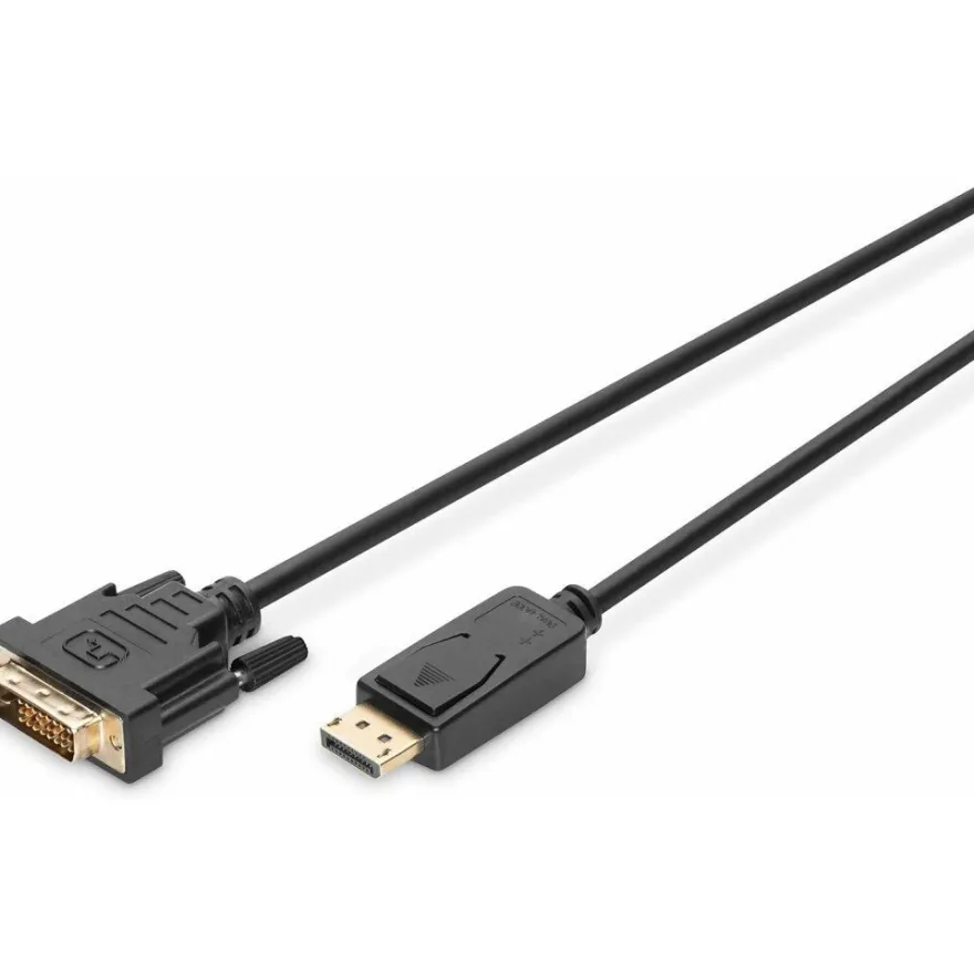 Assmann Electronic Ak-340301-050-S Video Cable Adapter 5 M Displayport Dvi-D Black