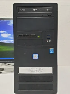 ASUS Windows XP Gaming PC Computer 4x 3,30GHz 500GB 4GB DVD DVI COM LPT DP HDMI