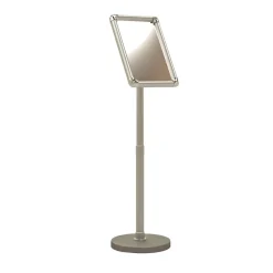 Atlanta | Infoständer | Silber | A4 | Classic | Höhenverstellbar | Menü Tafel Board