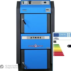 Atmos Holzvergaser Kessel DC 22 25 30 40 50 GSE kW Holzkessel Scheitholz