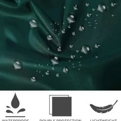 atopo 4x Wasserdichte Kochschürze Schwarz mit 2 Taschen und verstellbarem
