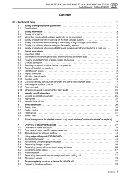Audi A6 type 4K 2018-2023 body repairs workshop manual eBook pdf