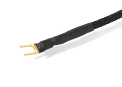 audioIN -gND plus Black- HighEnd Phono-Massekabel - Spades vergoldet
