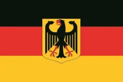 Aufkleber Fahne Flagge Deutschland mit Adler in verschiedene Größen