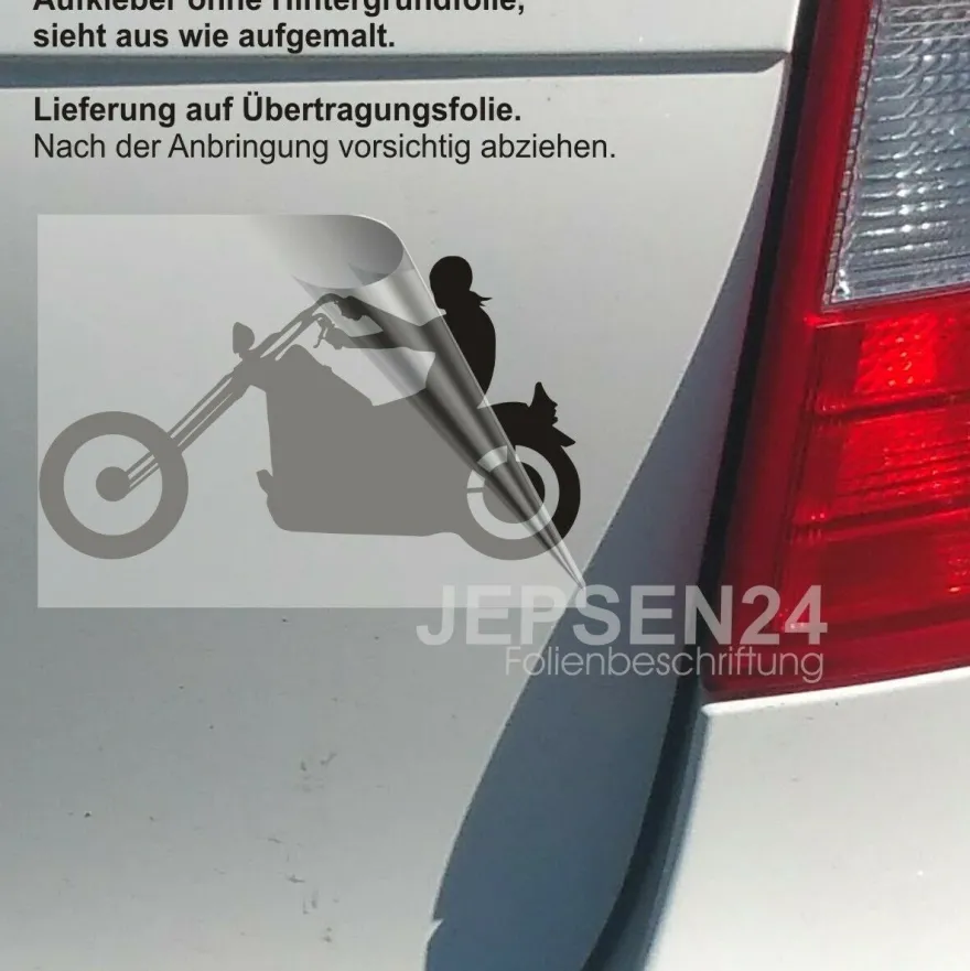Aufkleber Motorrad Chopper 16cm C066 Autoaufkleber