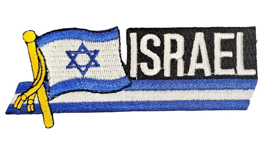 Aufnäher Aufbügler Israel Sidekick - 4 x 11,5 cm