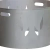 Aufsatz Edelstahl 530 mm für Feuerschale Ø 550 mm 55 cm inkl. Flammenmuster
