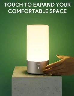 Aukey LT-T6 LED Nachttischlampe Berührungssteuerung 360° Dimmbar Touch-Tischlampe