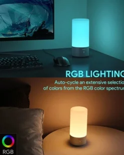 Aukey LT-T6 LED Nachttischlampe Berührungssteuerung 360° Dimmbar Touch-Tischlampe