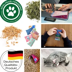 Aumüller Schmusekissen für Katzen mit Katzenminze - Katzenspielkissen Minzini, 10