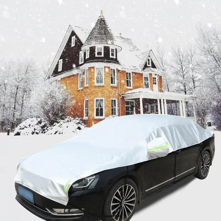 Auto Halbgarage für Windschutzscheibe Winter Universale Abdeckplane